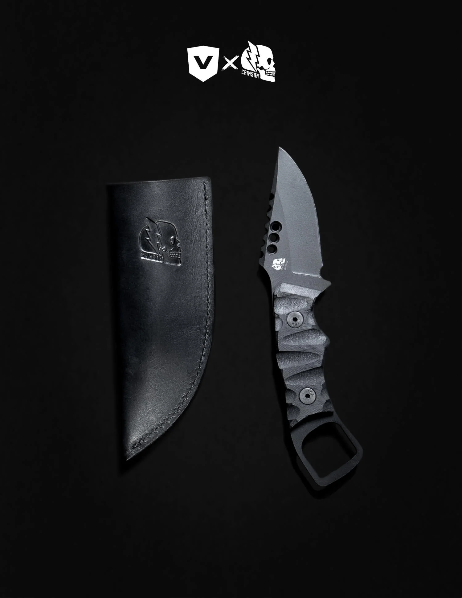 VYPER X CRIMSON KNIFE CO. IRON WOLF KNIFE - Image 3
